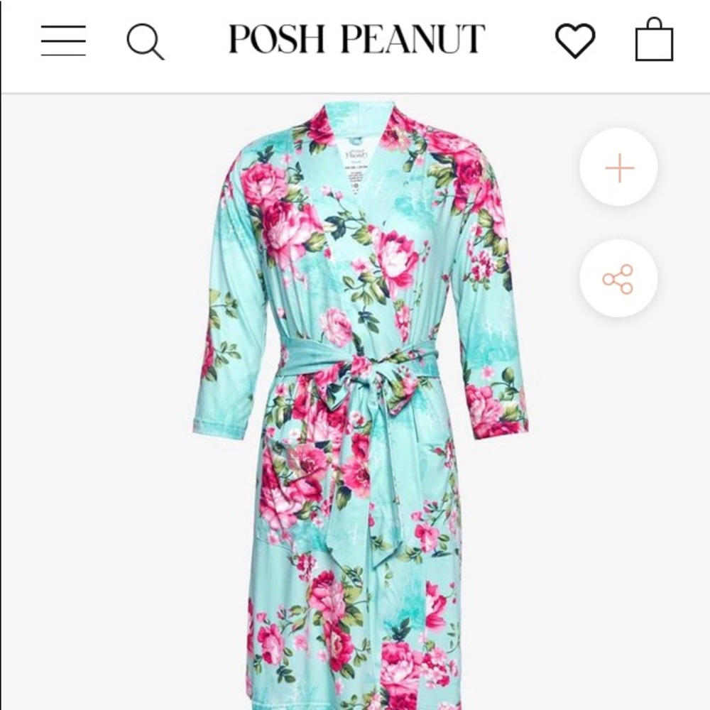 Posh Peanut floral robe size XL
